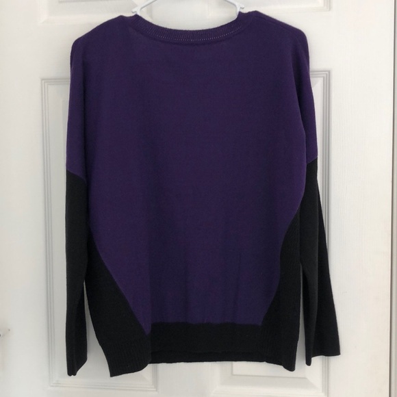 Apt. 9 Lightweight Purple/Black Sweater - Picture 3 of 5